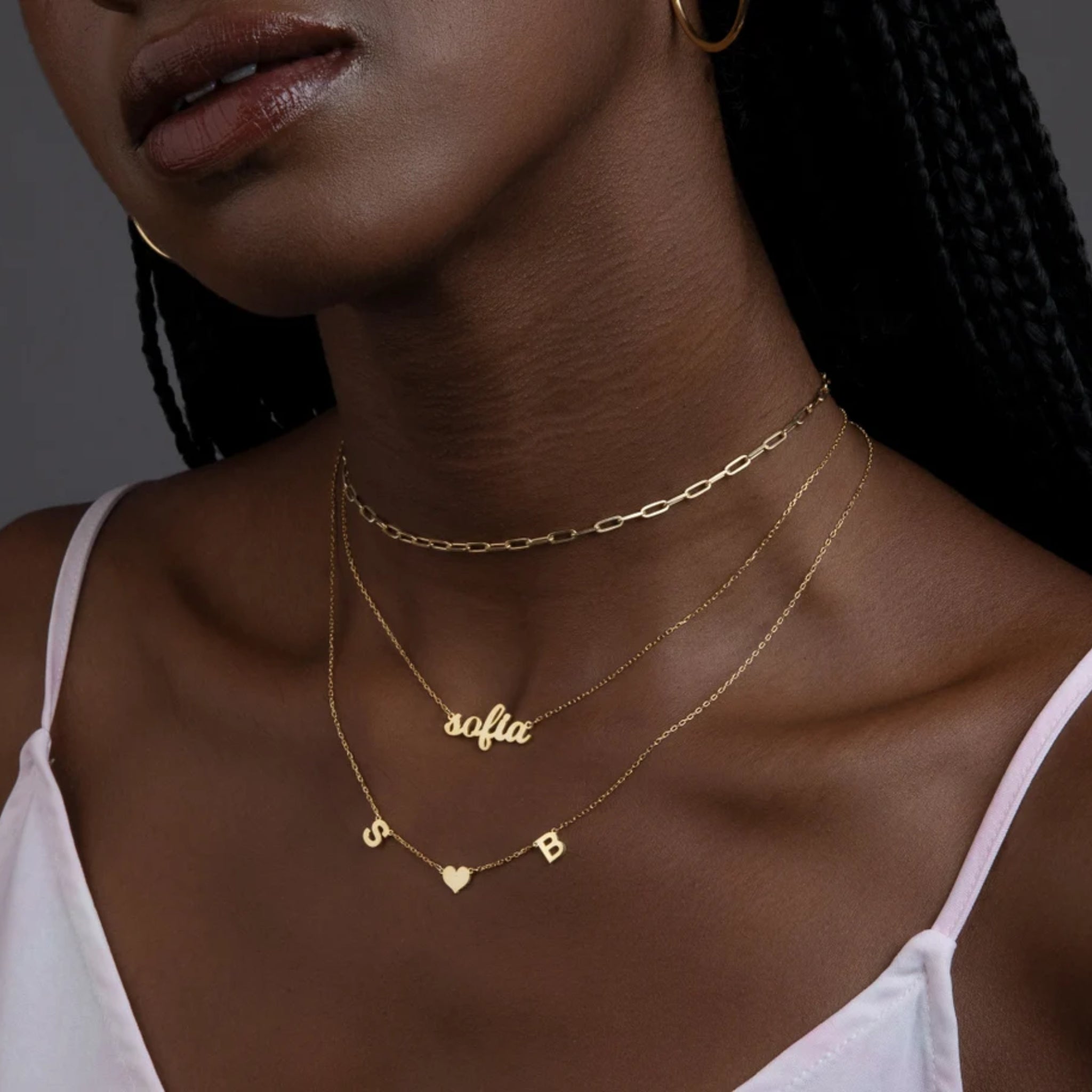 Tiny Heart Birthstone Necklace