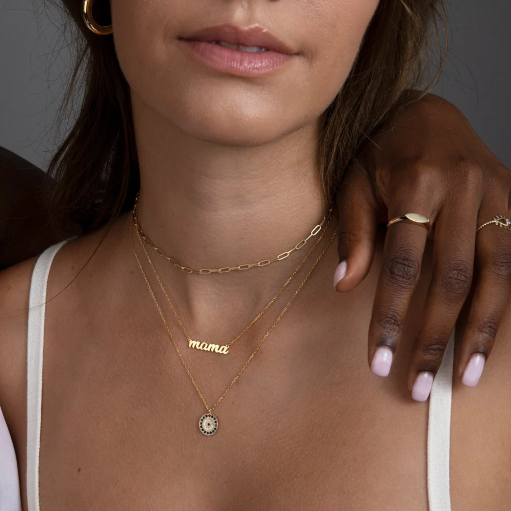 Tiny Heart Birthstone Necklace